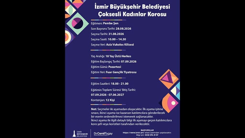 İzmir’de Sanat Eğitimi Dönemi Başlıyor: Yeni Kurslar İçin Başvurular Açıldı